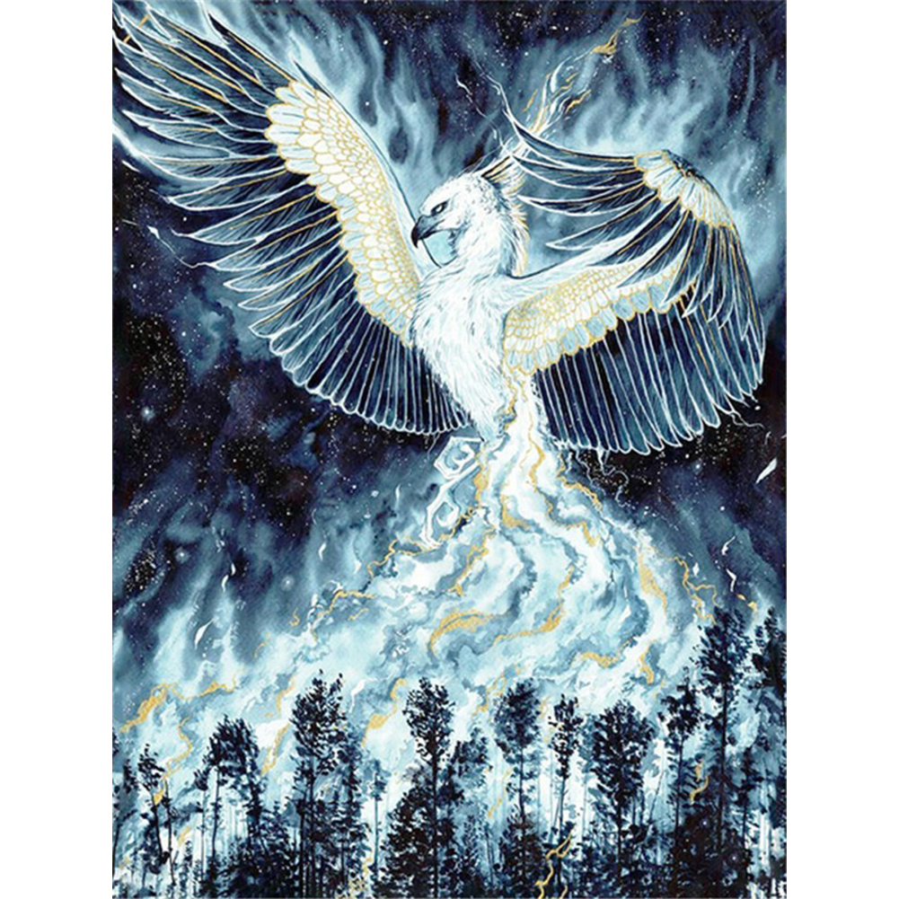 

(Multi-Size) Dark Metallic Animal - Round/Square Drill Diamond Painting, Round diamond 30*40cm, 501 Original