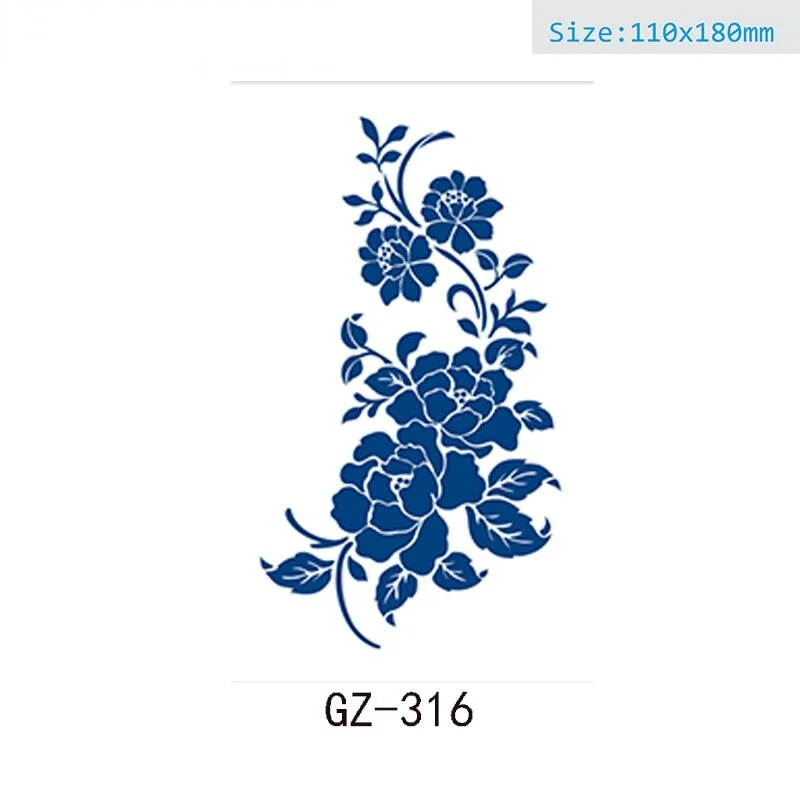 Net Red Herbal Juice Semi-permanent Waterproof Sweat-proof Tattoo Masking Scar Tattoo Sticker Herbal Juice Tattoo Sticker