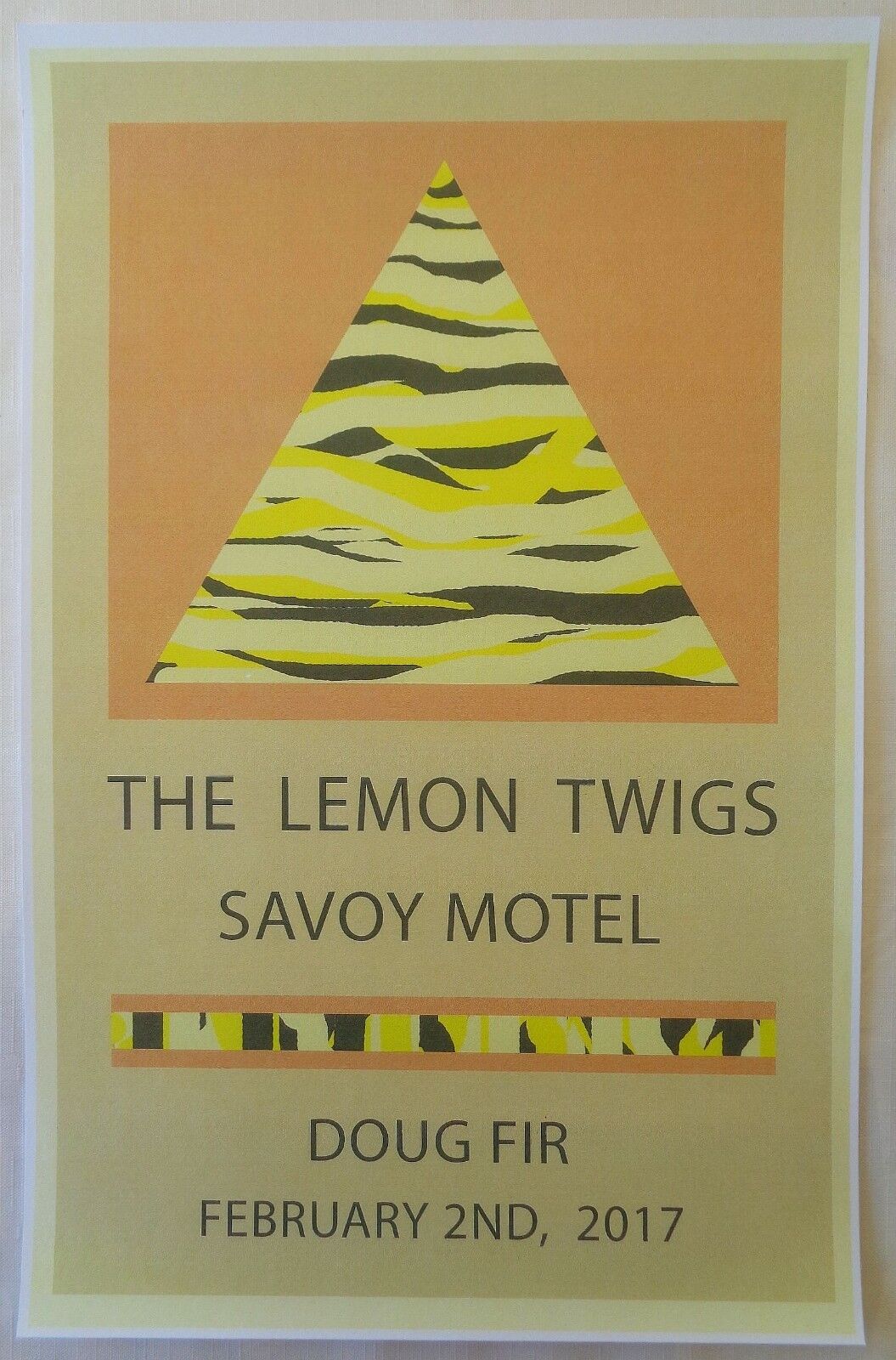 THE LEMON TWIGS 2017 Gig POSTER Portland Oregon Concert