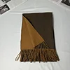 Plain Dual Colors Women Men Unisex Tassels Scarf Shawl