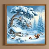 Diamond Painting - Full Round Drill - Snow Scene(Canvas|40*40cm)