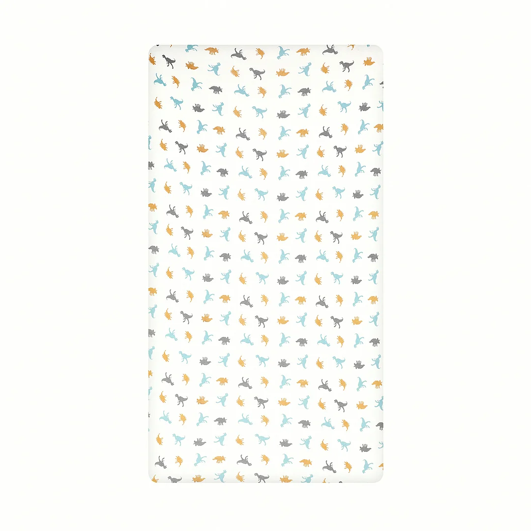 Egmao Baby Premium 100% Organic Cotton Crib Sheet - Jurassic World