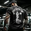 Retro &ldquo;God's Gym Canc&uacute;n Print&rdquo; Washed Gym T-Shirt by Inlyline