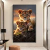 Tiger-11CT Stamped Cross Stitch 40*65cm(Big Size)