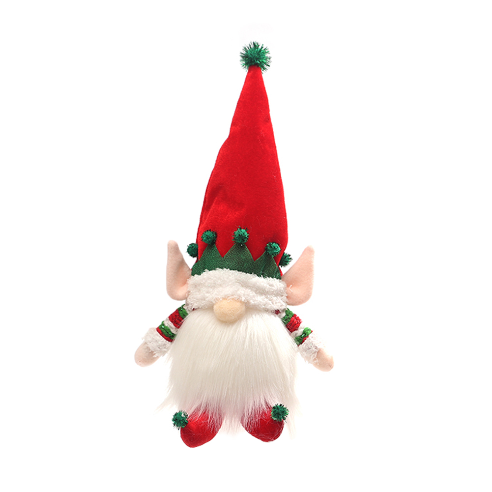 

Xmas Elf Faceless Dwarf Gnome Doll Glowing LED Light Home Party Decor (Red), 501 Original