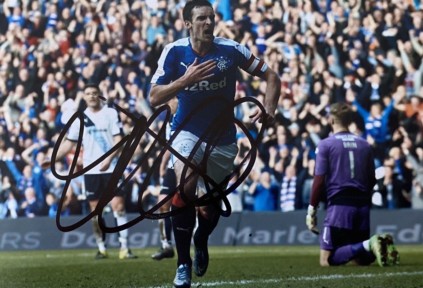 Lee Wallace Genuine Hand Signed Rangers 6X4 Photo Poster painting 3