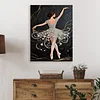 DIY Pearl Painting Ballet Girl for Home Wall Decor with Frame(40*30cm)