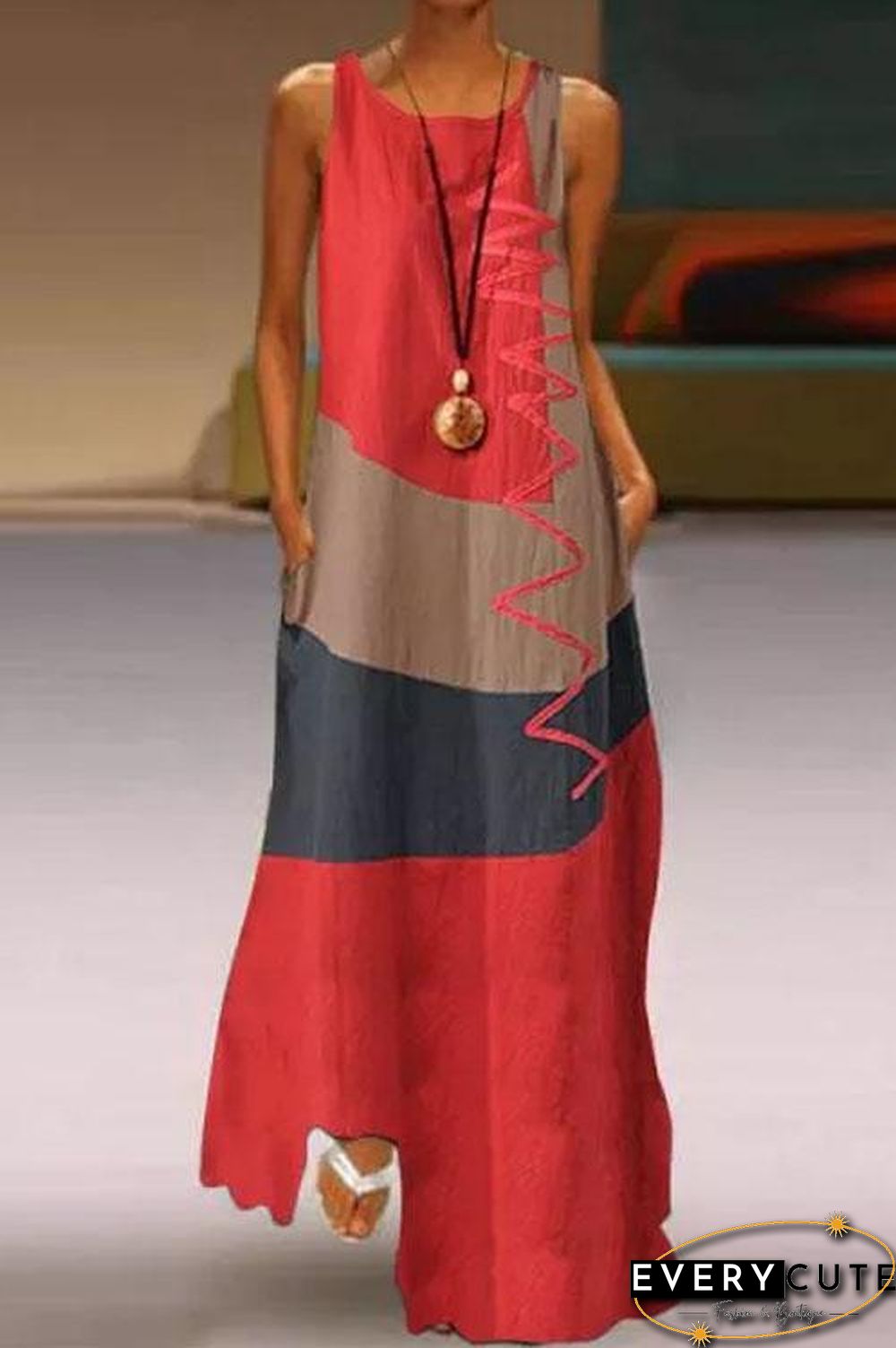 Fashion Show Stitch Maxi Dress