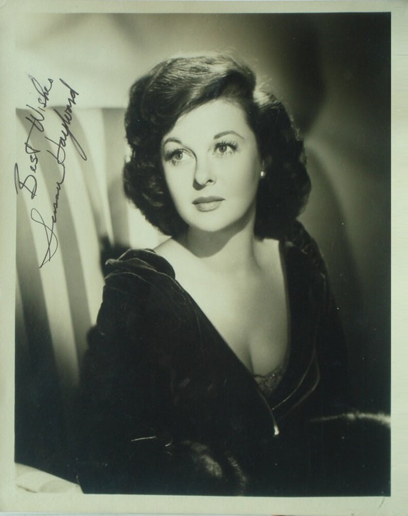 SUSAN HAYWARD SIGNED Photo Poster painting My Foolish Heart Ill Cry Tomorrow Smash Up, The Story Of A Woman wcoa