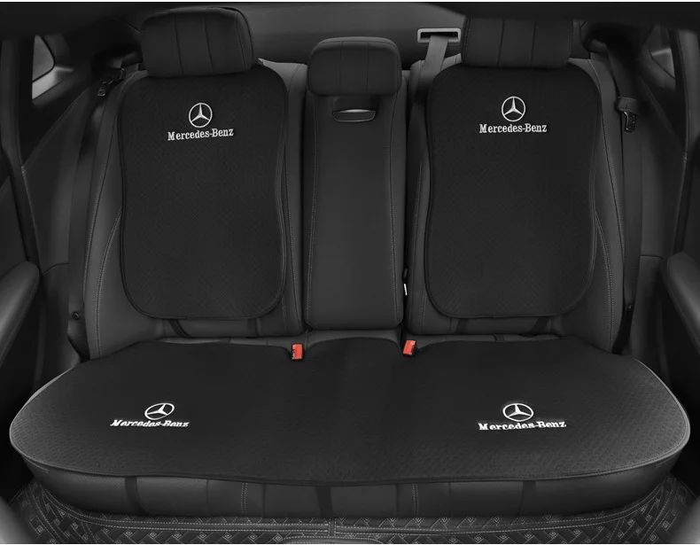 Car Breathable Insulated Ice Silk Seat Cushion Backrest Set