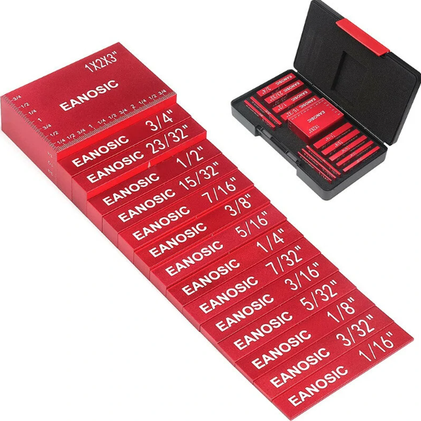 15pcs Precision Aluminum Setup Bars