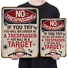 No Trespassing - Vintage Metal Signs(8*12Inch) - Warning