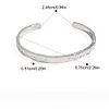 Stylish Silver Zircon Waterproof Bracelet Bangles