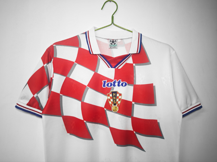 Retro 1998 Croatia Home Football T-Shirt Thai Quality