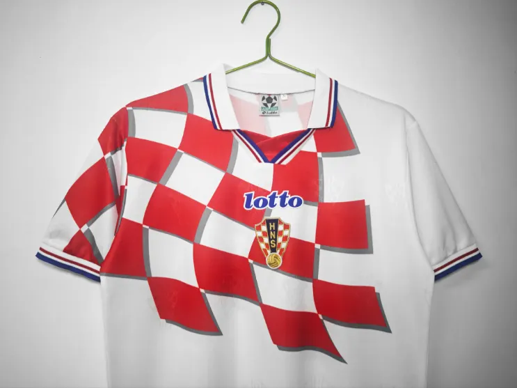 Retro 1998 Croatia Home Football T-Shirt Thai Quality