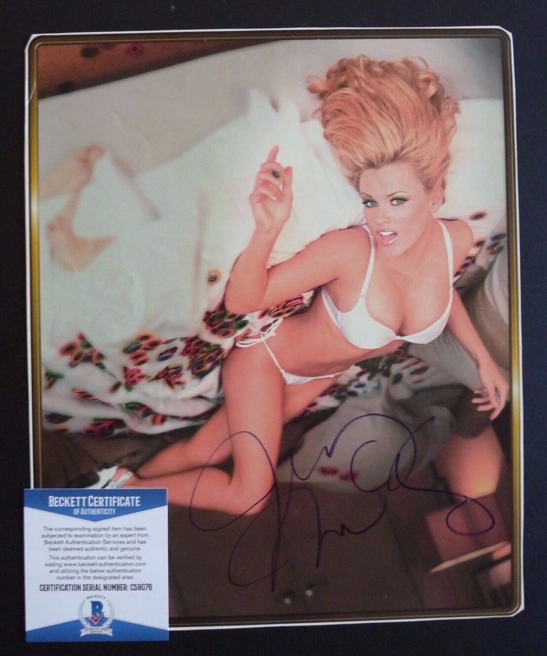 Jenny McCarthy Signed Autographed 9x11 Calendar Page Photo Poster painting Beckett Certified F4