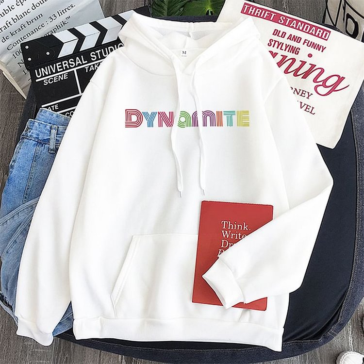 Dynamite Album Candy Color Casual Hoodie