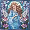 Glass Painting-Angel Madonna-14CT Counted Cross Stitch 40*40cm/15.75*15.75in tapestrymarket