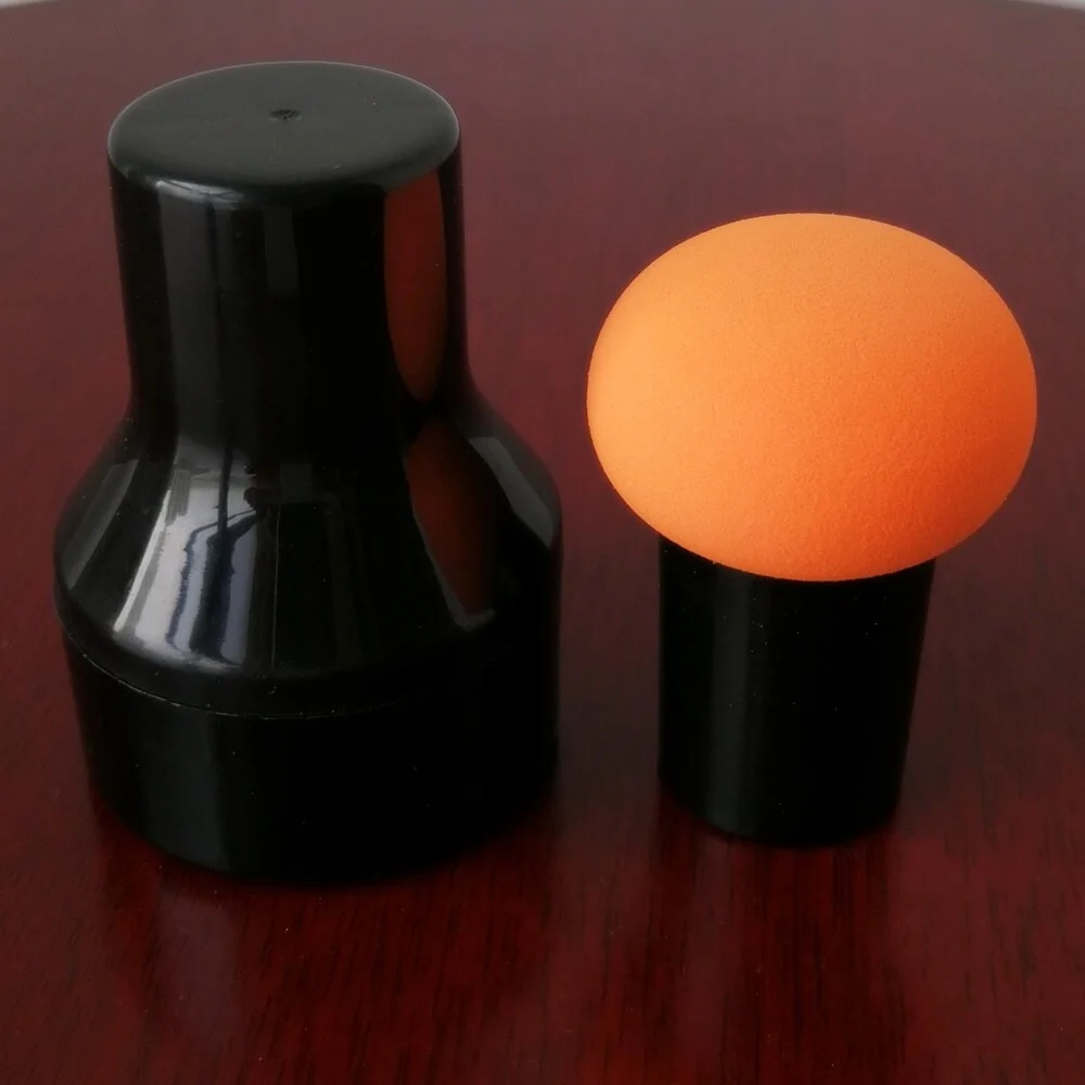 Non-latex Makeup Sponge Mushroom Head Powder Liquid Foundation Puff Dry & Wet Multi- function Cosmetic Tool Tamp Storage Box