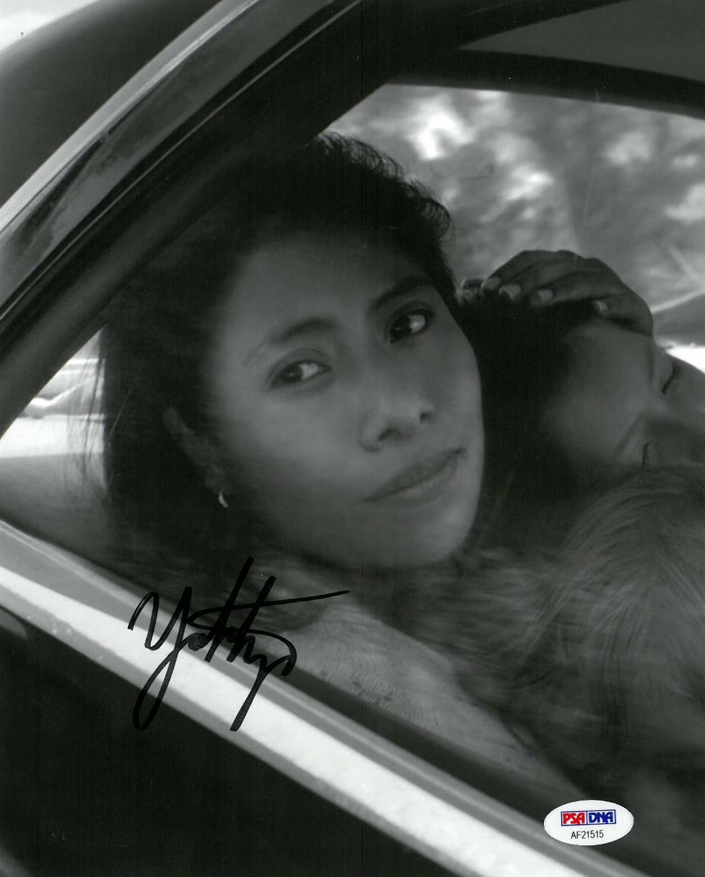 Yalitza Aparicio Signed Authentic Autographed 8x10 B/W Photo Poster painting PSA/DNA #AF21515