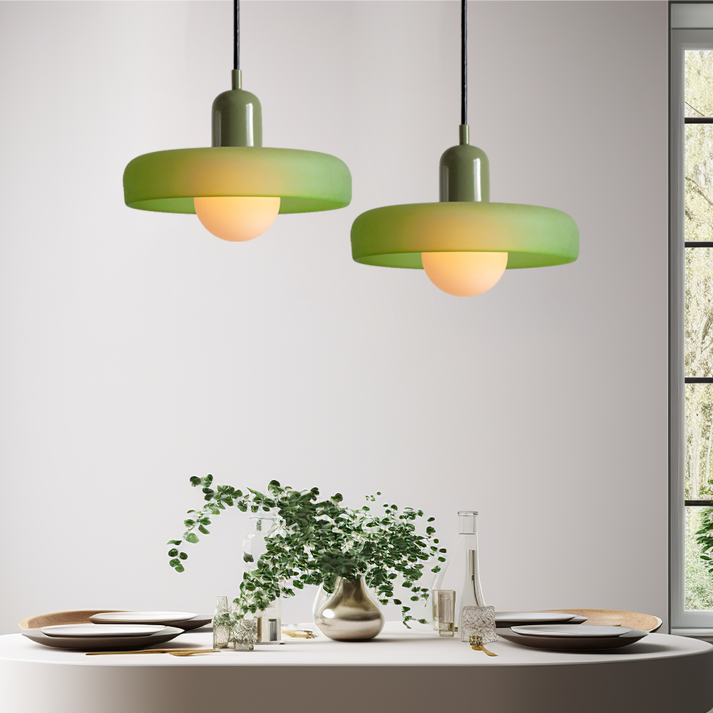 Colorful Bauhaus Glass Pendant Light