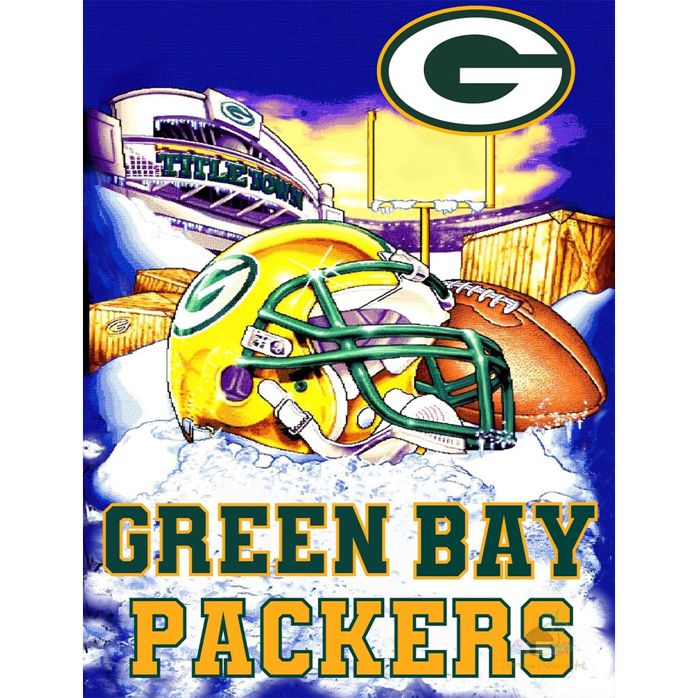 

NFL Football Green Bay Packers - Round Drill Diamond Painting - 30*40CM, 501 Original