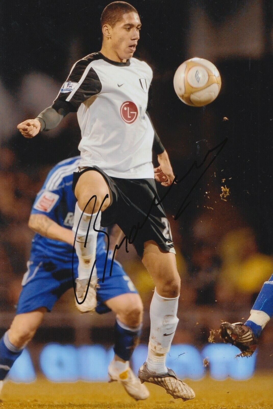 Chris Smalling Hand Signed 12x8 Photo Poster painting - Fulham - Football Autograph.