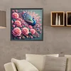 Diamond Painting -DIY Round Drill Rose Peacock(40x40 CM)