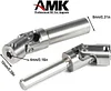 AMK 2pcs Universal Joint Driveshaft for 1/18 RC Rock Crawler Axial UTB18 Capra Unlimited Trail Buggy RC Steel Heavy Duty Drive Shaft