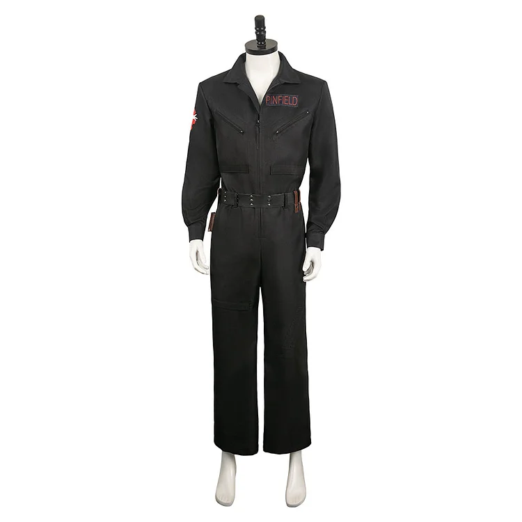 Movie Ghostbusters 2024 Lucky Unisex Black Jumpsuit Outfits Cosplay Costume Halloween Carnival Suit