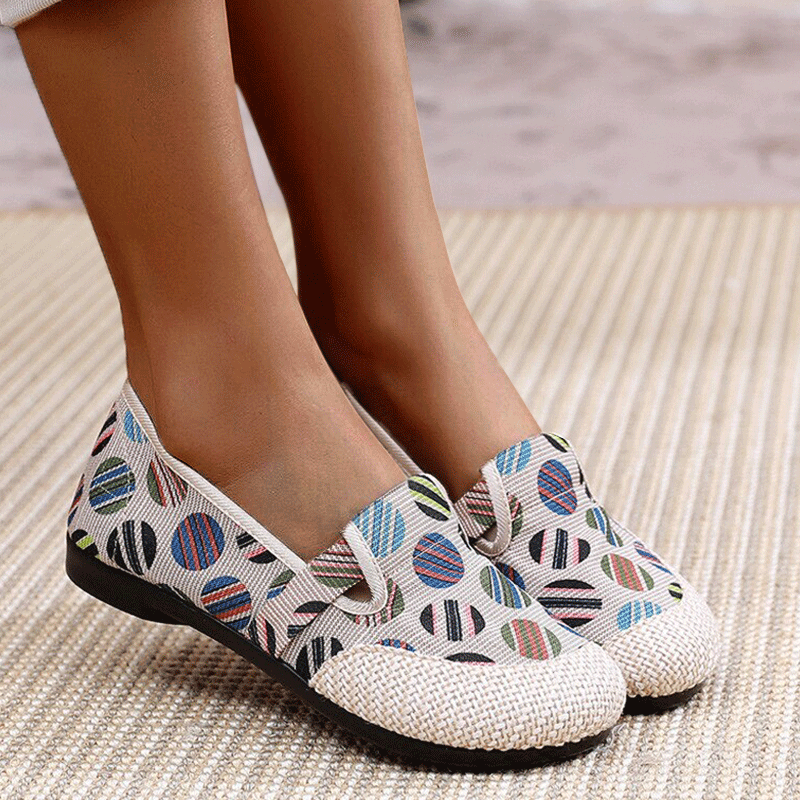 Weaving Breathable Loafers  Comfortable Walking Casual Flats Shoes