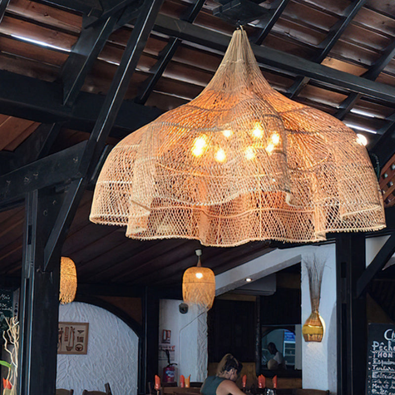 Rattan Novelty Pendant Lights Wicker Pendant Shade