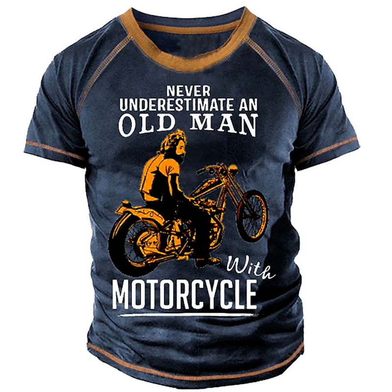 Men's Outdoor Tactics and Hiking Printed T-shirt