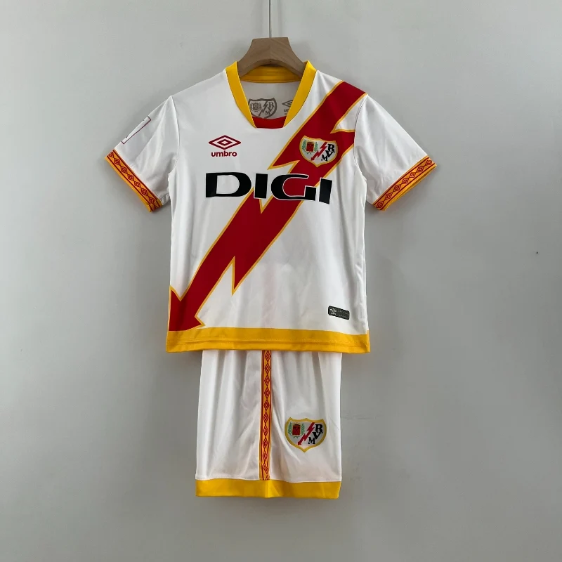 23-24 Kids Rayo Vallecano de Madrid SAD Soccer Jersey Home