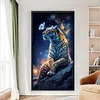 (Big Size) Ferocious Tiger - 11CT Stamped Cross Stitch 40*70CM