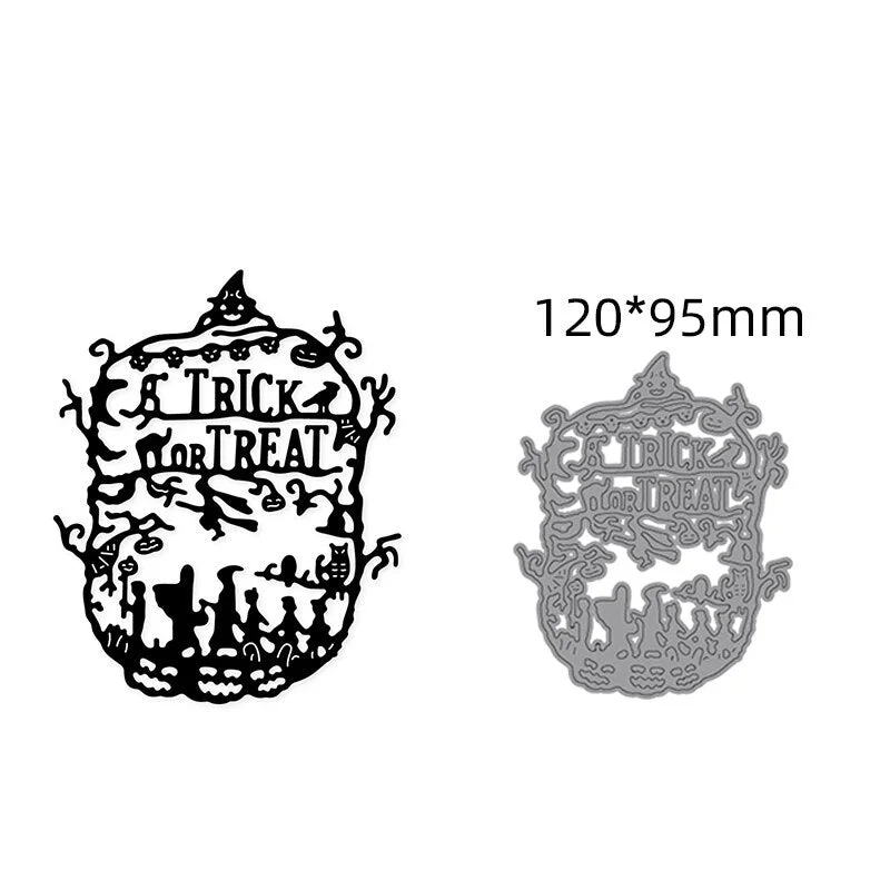Metal Cutting Dies Halloween Magic Witch 2021 New Craft Dies Stencils Dies For DIY Scrapbooking Paper photo Cards Embossing Dies