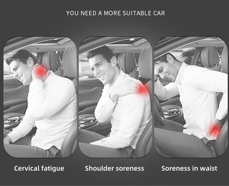 Car-mounted S-class aviation first-class headrest and waistrest