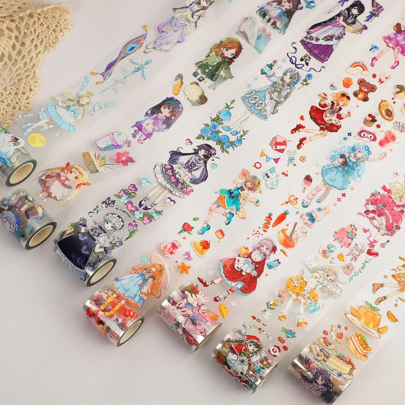 WT New 7cm Wide Scrapbooking Washi Tapes Season's Symphony Journaling PET  Tape Diary Card Making Decorative Stickers 5M