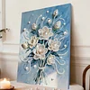DIY Pearl Painting Romantic Bouquet with Frame for Home Wall Decor(30x40cm)