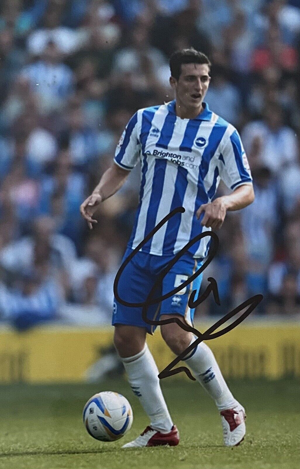 Lewis Dunk Genuine Hand Signed Brighton 6X4 Photo Poster painting 2