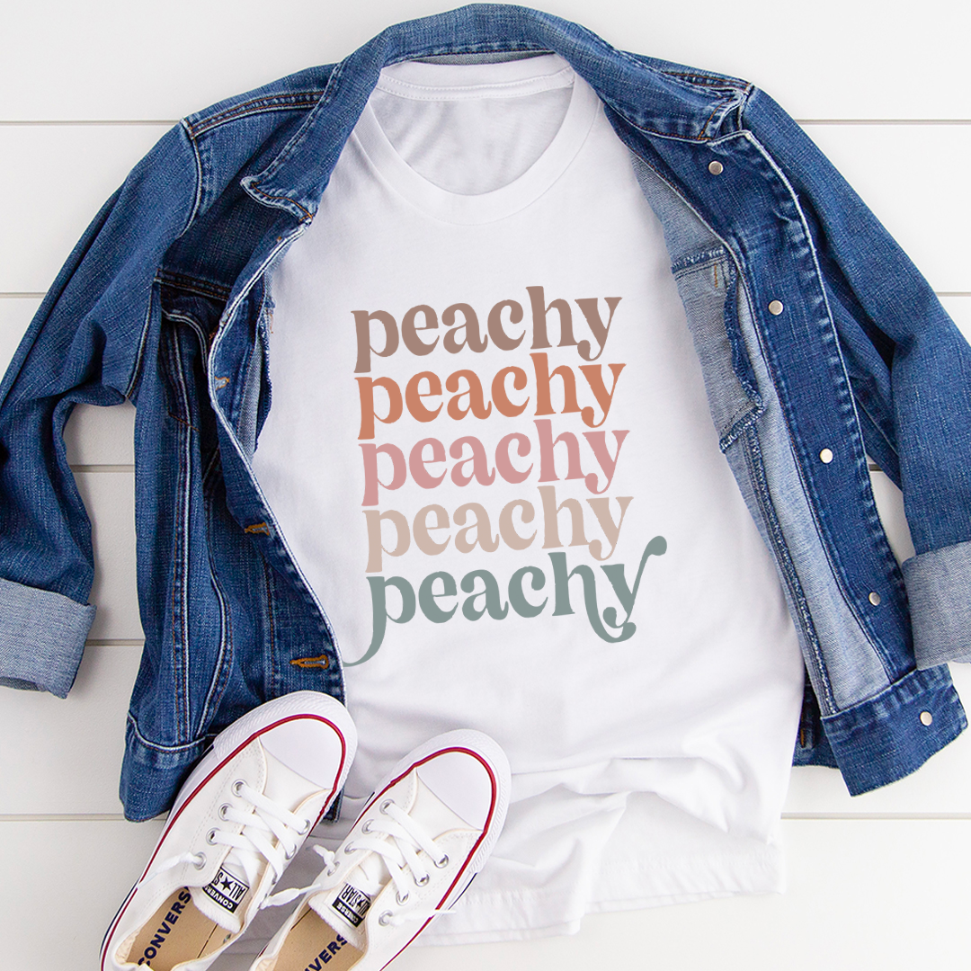 Graphic T-Shirts Vintage Colors Peachy Tee