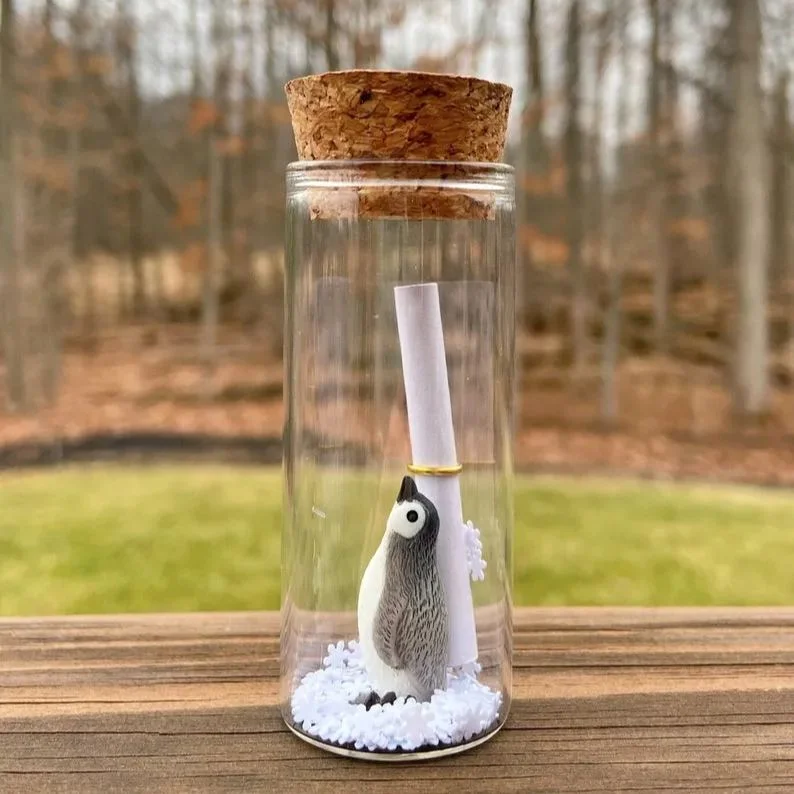 Penguin Message in a Bottle
