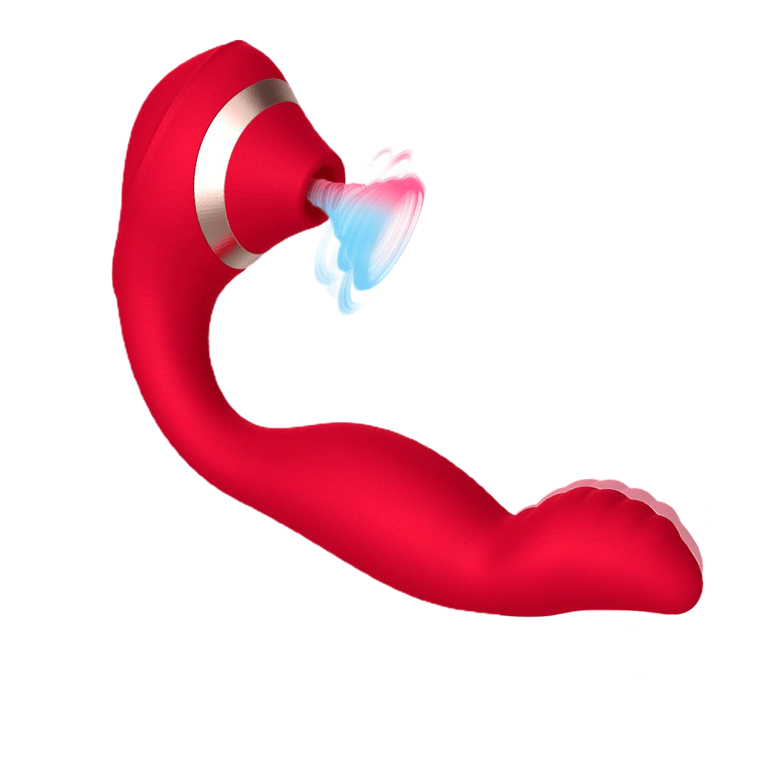 Magic Finger Buckle Sucking Vibrator 7-frequency Vibration - Rose Toy