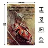 4PCS voiture - Ensemble de panneaux en m&eacute;tal(20*30cm/30*40cm) - Garage