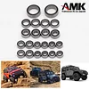 AMK 22pcs TRX4M Ball Bearings Kit, 1/18 RC Steel Rubber Sealed Bearing Kit for TRX4M Bronco Defender 1/18 RC Crawler Car Upgrade Parts