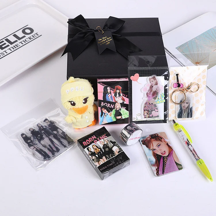 BLACKPINK Born Pink Gift Box With Character Keychain Doll
