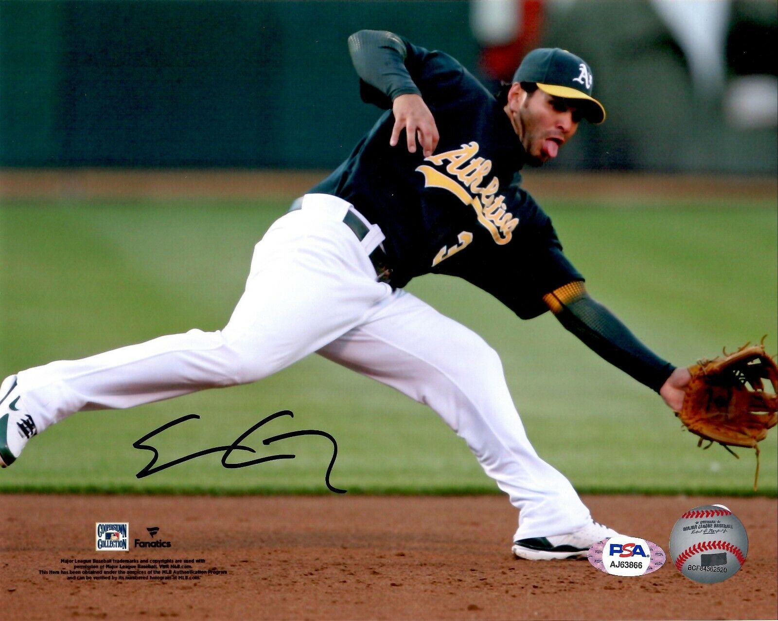 Eric Chavez autographed signed 8x10 Photo Poster painting MLB Oakland Athletics PSA COA