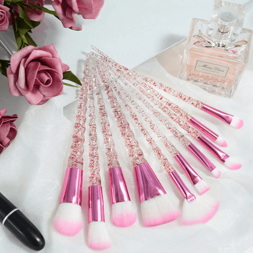 pornhint Pornhint 10pcs Unicorn Makeup Brushes Set Foundation Eyeshadow Base Powder Blush Blending