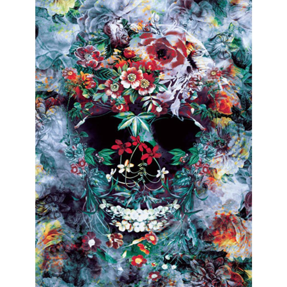 

Skull Flower-Square Drill Diamond Painting-30*40CM, 501 Original