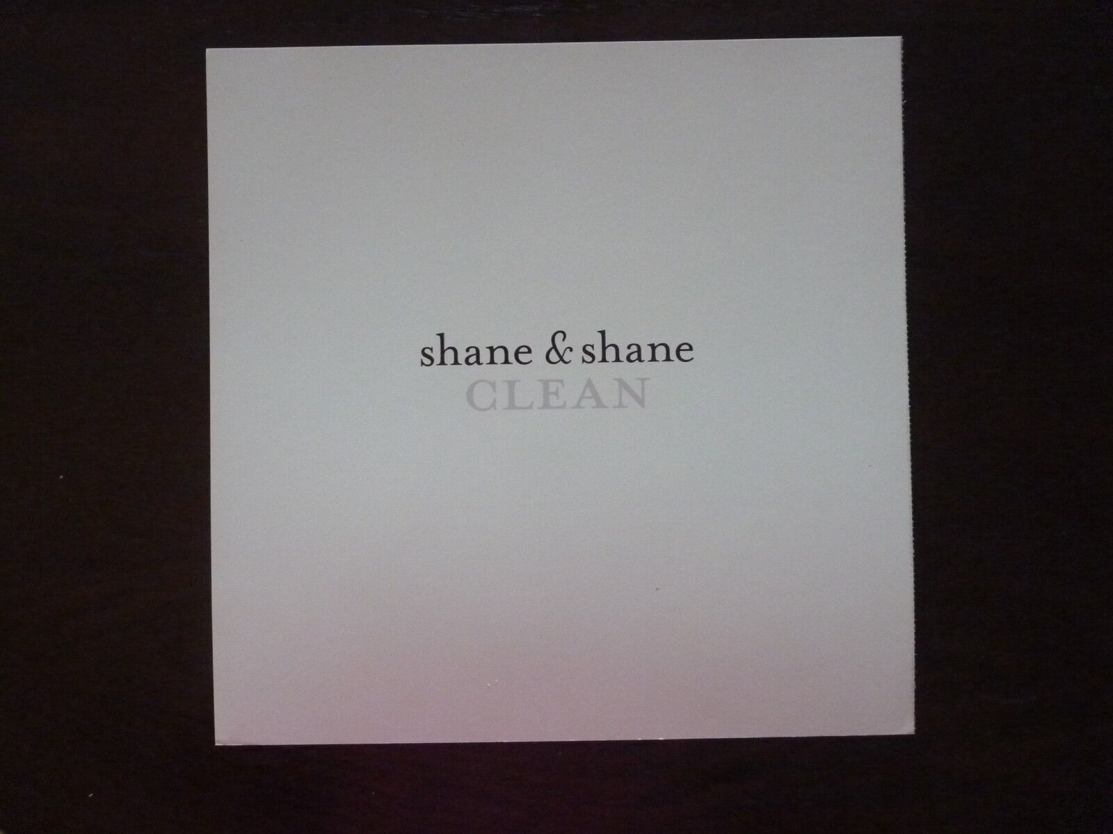 Shane & Shane Clean LP Record Photo Poster painting Flat 12x12 Poster